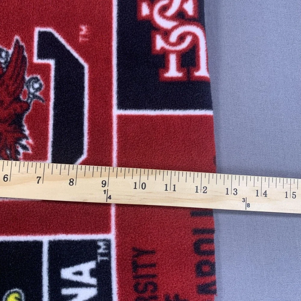 South Carolina Gamecocks Scarf Mens Red‎ College Football NCAA Fleece Fringe